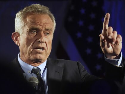 Independent presidential candidate Robert F. Kennedy Jr. speaks during a campaign event, T