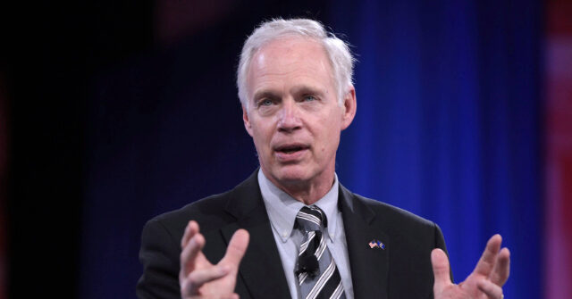 Ron Johnson Trolls Press with Photo of Biden's Trans, 'Genderfluid' Appointees When Asked About Gaetz Nomination