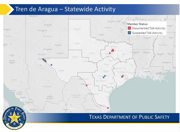 TdA Gang Activity in Texas (Texas Department of Public Safety