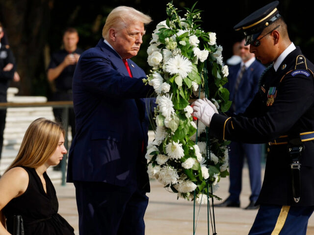 Donald Trump Attends Wreath Laying Ceremony At Arlington National Cemetery