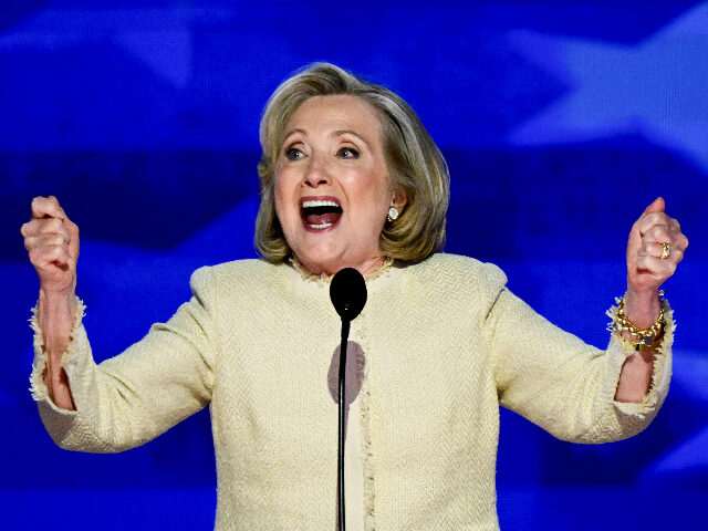 Hillary Clinton, former US secretary of state, during the Democratic National Convention (