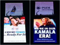 Kamala Harris Campaign Launches Taylor Swift-Themed Digital Billboards in Times Square, Las Vegas S