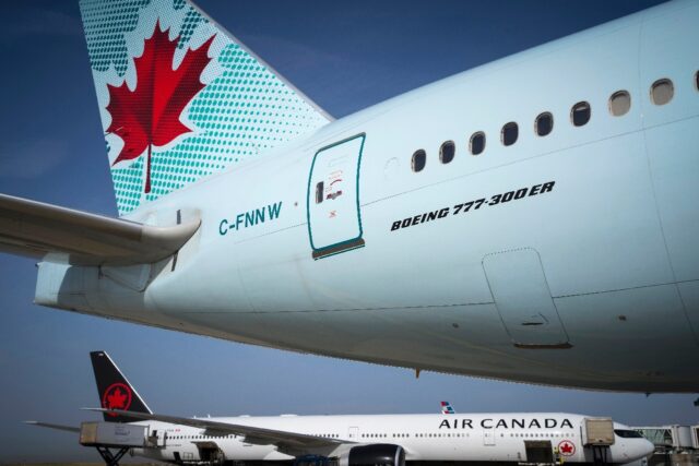 Air Canada said it was preparing to suspend most of its flights starting next Sunday