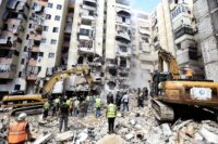 Beirut digs for victims at building flattened in Israeli strike