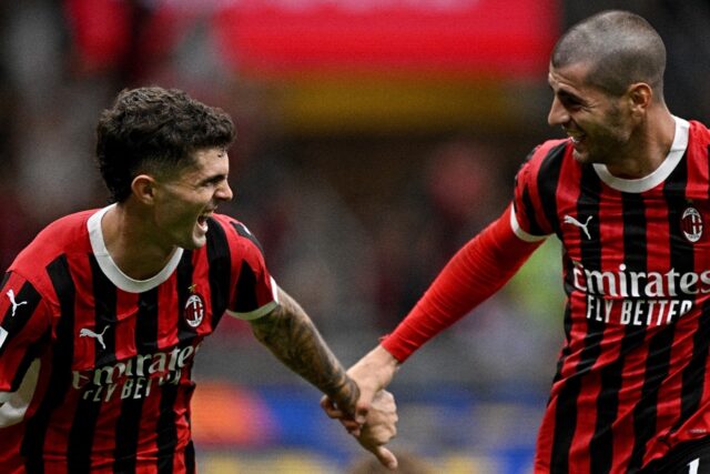 Christian Pulisic and Alvaro Morata were among the goals for AC Milan on Friday