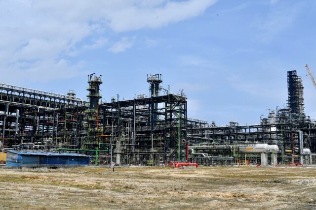 Dangote Petroleum Refinery Petrochemicals in Lagos finally began to produce petrol in earl