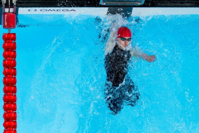 Ellie Challis won the women's 50m backstroke S3 final at the Paris Paralympics