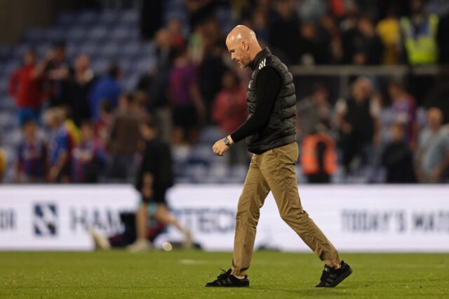 Erik ten Hag's Manchester United stumbled to a goalless draw at winless Crystal Palace in