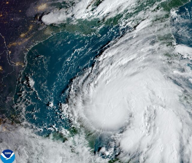 This image from the National Oceanic and Atmospheric Administration shows Tropical Storm H