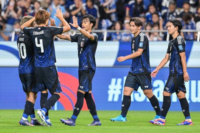 Kaoru Mitoma was on target as Japan beat China in World Cup qualifying on Thursday