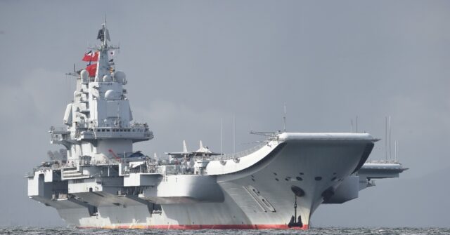 Chinese Navy Formation Passes Near Taiwan