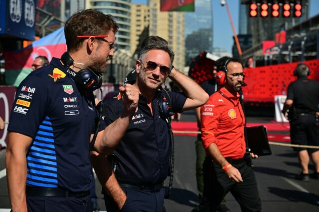 Red Bull's Christian Horner blames Carlos Sainz for the shiunt woith Sergio Perez