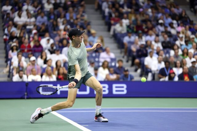 Top of the pile: Jannik Sinner eyes his first US Open semi-final