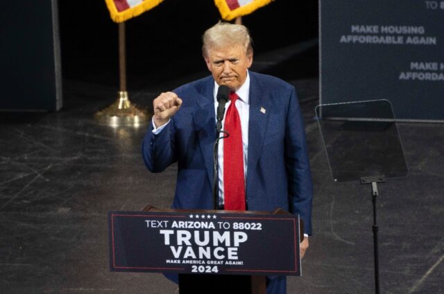 Former US president and Republican presidential candidate Donald Trump has seen rival Kama