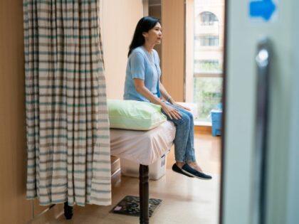 woman in doctor's office