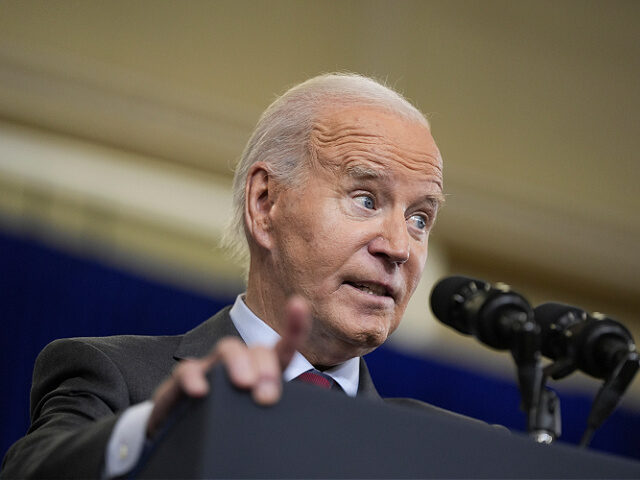 President Joe Biden delivers remarks on lowering the cost of prescription drugs, at NHTI C