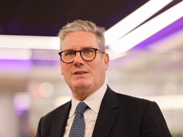 26/09/2024. New York, United States. Prime Minister Keir Starmer visits the studio and tra