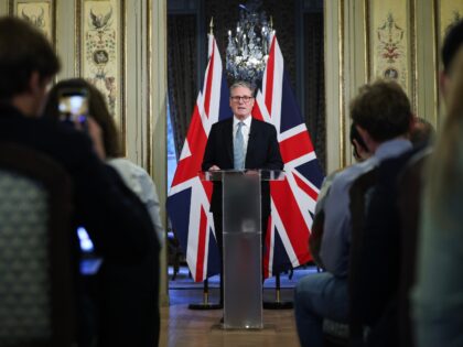 02/10/2024. Brussels, Belgium. Prime Minister Keir Starmer gives a press conference follow