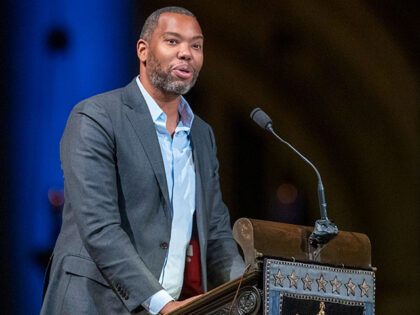 Author Ta-Nehisi Coates speaks during the Celebration of the Life of Toni Morrison, Nov. 2