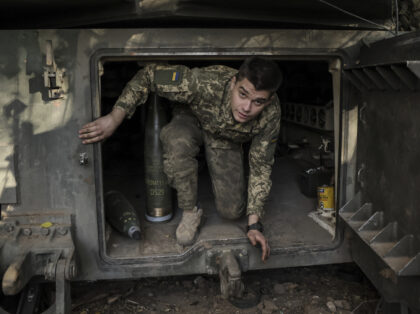 In this photo provided by Ukraine's 24th Mechanised Brigade press service, a Ukrainian sol