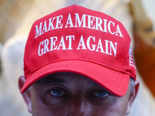 Donald Trump supporter in front of Trump Tower a day after the former U.S. President has b