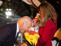 Joe Biden Seen Biting ‘A Baby’ During Trick-or-Treating at White House