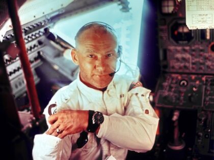 Apollo 11 - NASA, 1969. Apollo 11 space mission U.S. astronaut Buzz Aldrin back aboard the