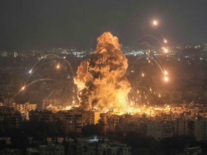 Flames and smoke rise from an Israeli airstrike in Dahiyeh, Beirut, Lebanon, Sunday, Oct.