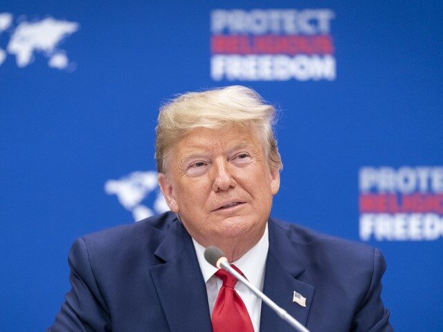 President Donald J. Trump delivers remarks at a United Nations event on Religious Freedom