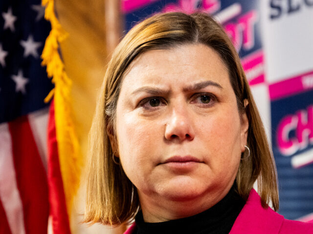 U.S. Rep. Elissa Slotkin (D-MI) listens to questions from reporters during a Planned Paren