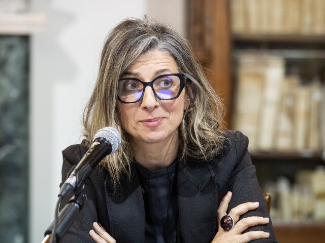 Francesca Albanese attends the presentation of her book 