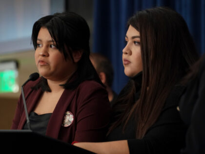 HOUSTON, TX - DECEMBER 08: From left, Vanessa Guillen's sister Lupe Guillen, and Vane