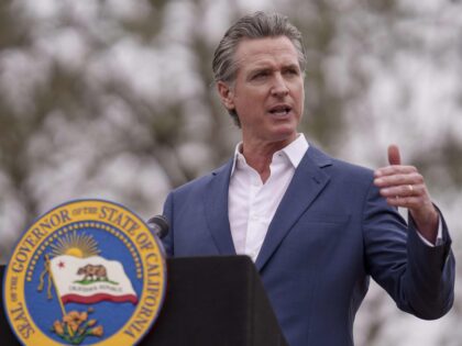 California Gov. Gavin Newsom speaks during a press conference in Los Angeles, Wednesday, S