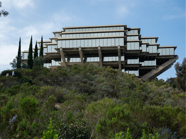 The Geisel Library on the University of California San Diego (UCSD) campus in the La Jolla