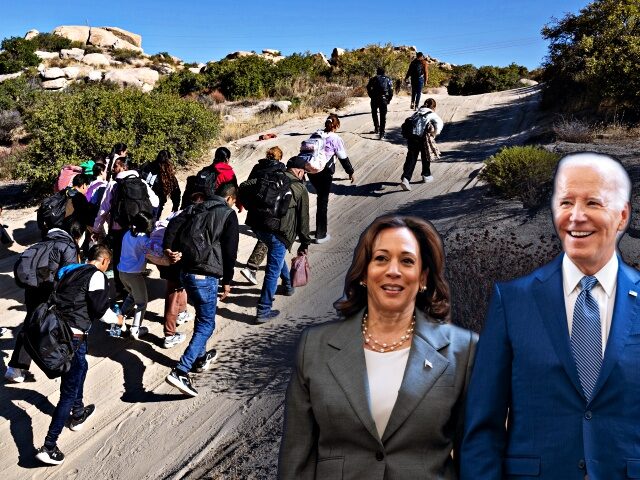 JACUMBA HOT SPRINGS, CALIFORNIA - SEPTEMBER 22: Colombian asylum seekers walk along a dese