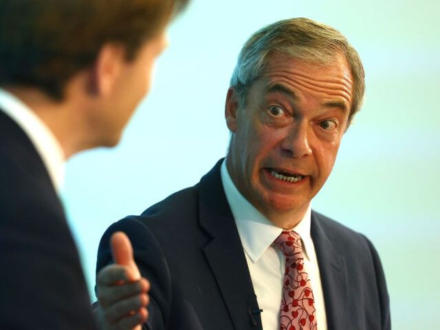 LONDON, ENGLAND - OCTOBER 7: Leader of Reform, Nigel Farage, and Reform MP Richard Tice at