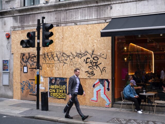 Closed down retail spaces in Soho on 9th October 2024 in London, United Kingdom. Things ha