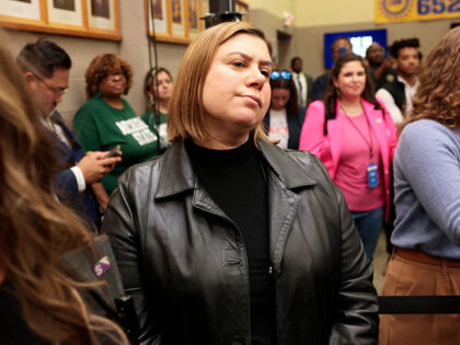 Representative Elissa Slotkin (D-MI), candidate for Senate, listens to US Vice President a