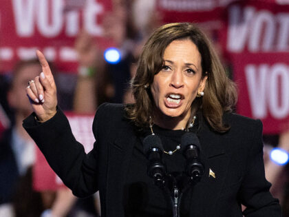 US Vice President and Democratic presidential candidate Kamala Harris speaks during a "Whe