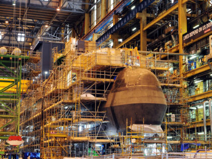 Construction of the Ambush submarine at the BAE Systems in Barrow-in Furness. (Photo by