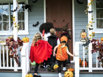 Halloween trick-or-treaters