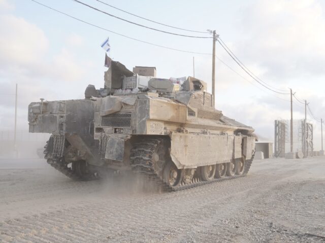 Tank entering Gaza (IDF)