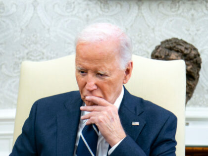 US President Joe Biden during a meeting with Nikos Christodoulides, Cyprus' president