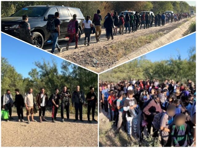 Large Migrant Groups Return to Eagle Pass, Texas. (Texas Department of Public Safety)