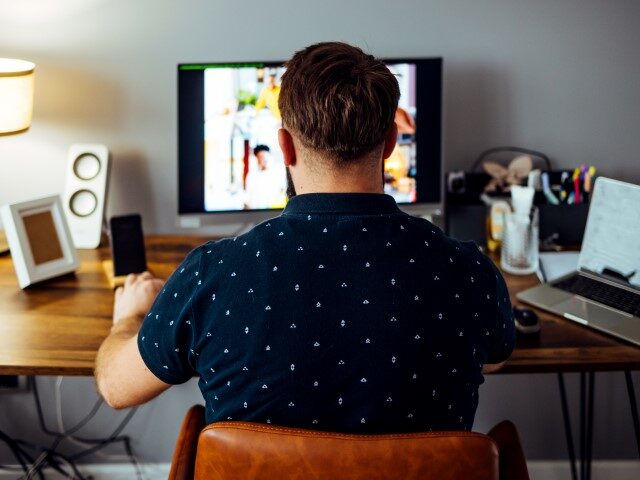 Man at computer