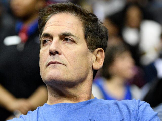 Dallas Mavericks owner Mark Cuban watches during the second half of an NBA basketball game