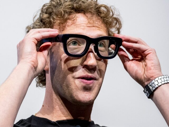 Mark Zuckerberg gleeful with his glasses