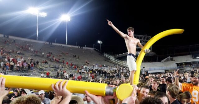 WATCH: Vanderbilt Hit with $100K Fine After Fans Rush Field, Tear Down Goal Posts