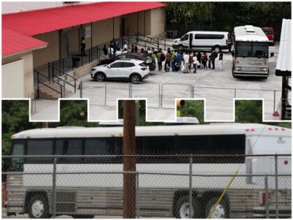 Border Patrol releases migrants into Shelter in Eagle Pass, Texas (Randy Clark/Breitbart T