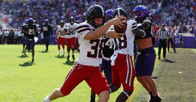 WATCH: Texas Tech Kicker Pulls UP His Jersey to Reveal MAGA Shirt After Scoring TD on Trick Play